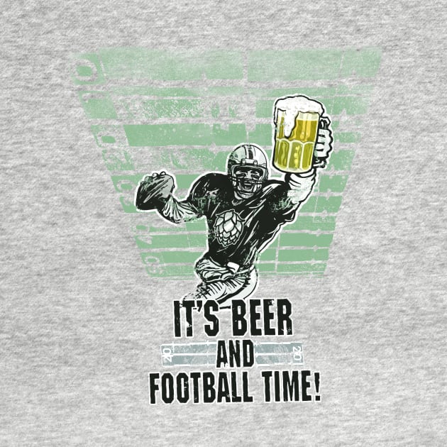 Beer and Football Time by Mudge